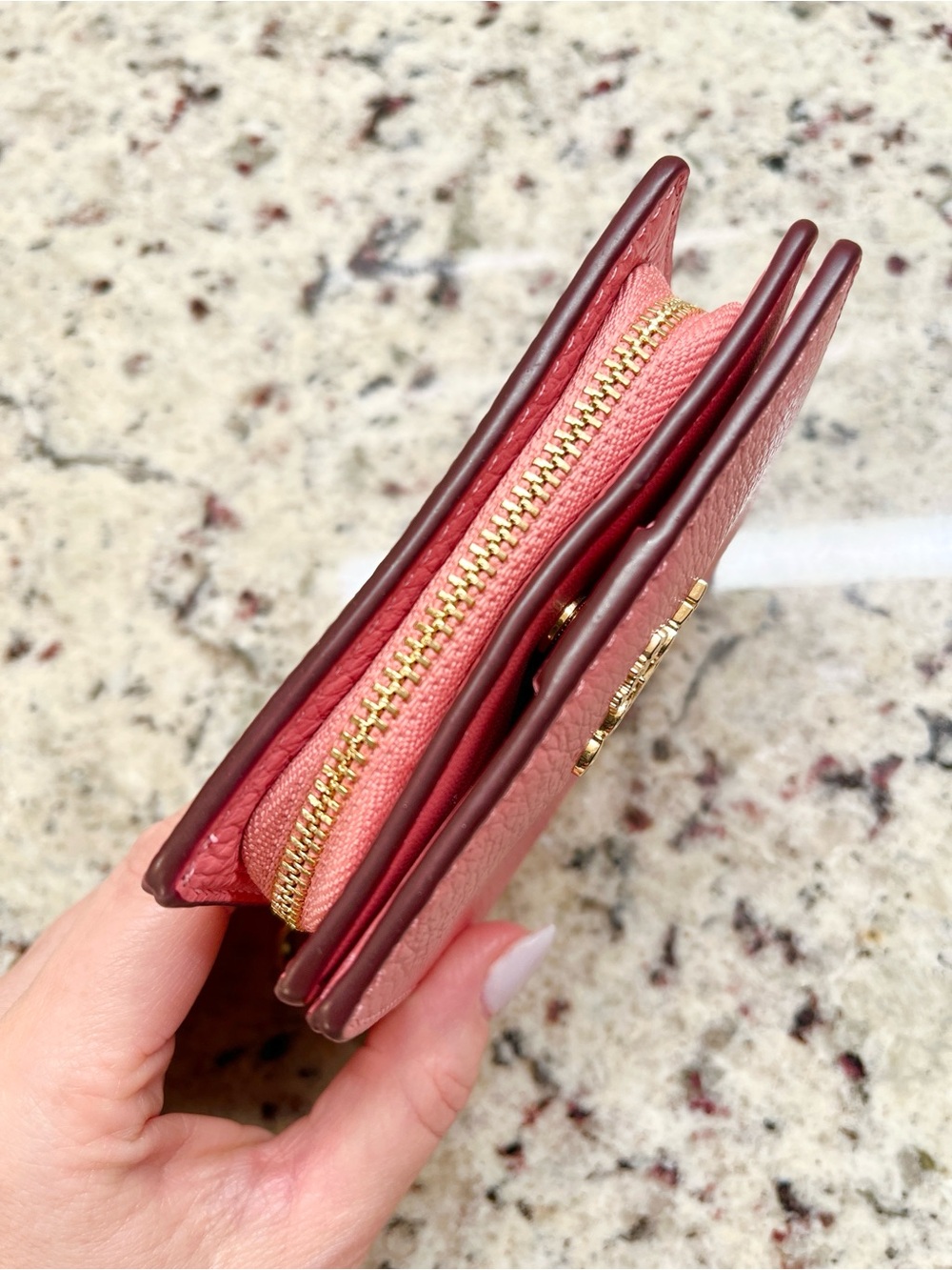 Coach Pink Bi-fold Wallet NWOT - Picture 6 of 12